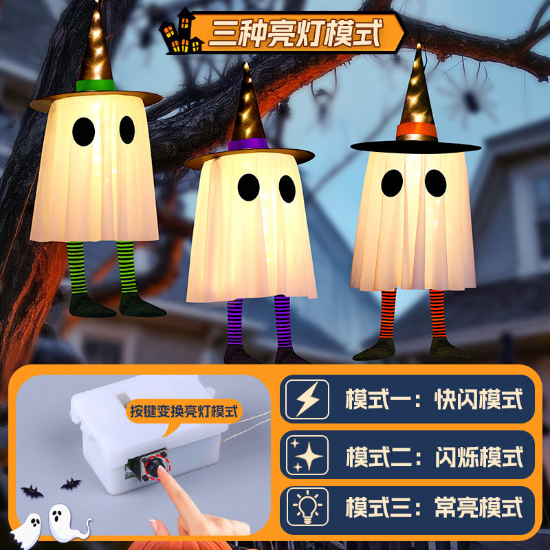 Halloween Luminous screaming ghost pendant
