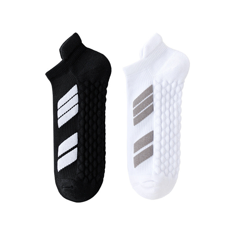 Athletic Running Ankle Socks, Low Cut Cushioned Anti-Blister Tab Sports Socks Men Women