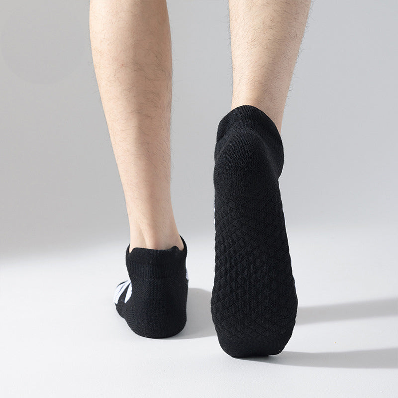 Athletic Running Ankle Socks, Low Cut Cushioned Anti-Blister Tab Sports Socks Men Women