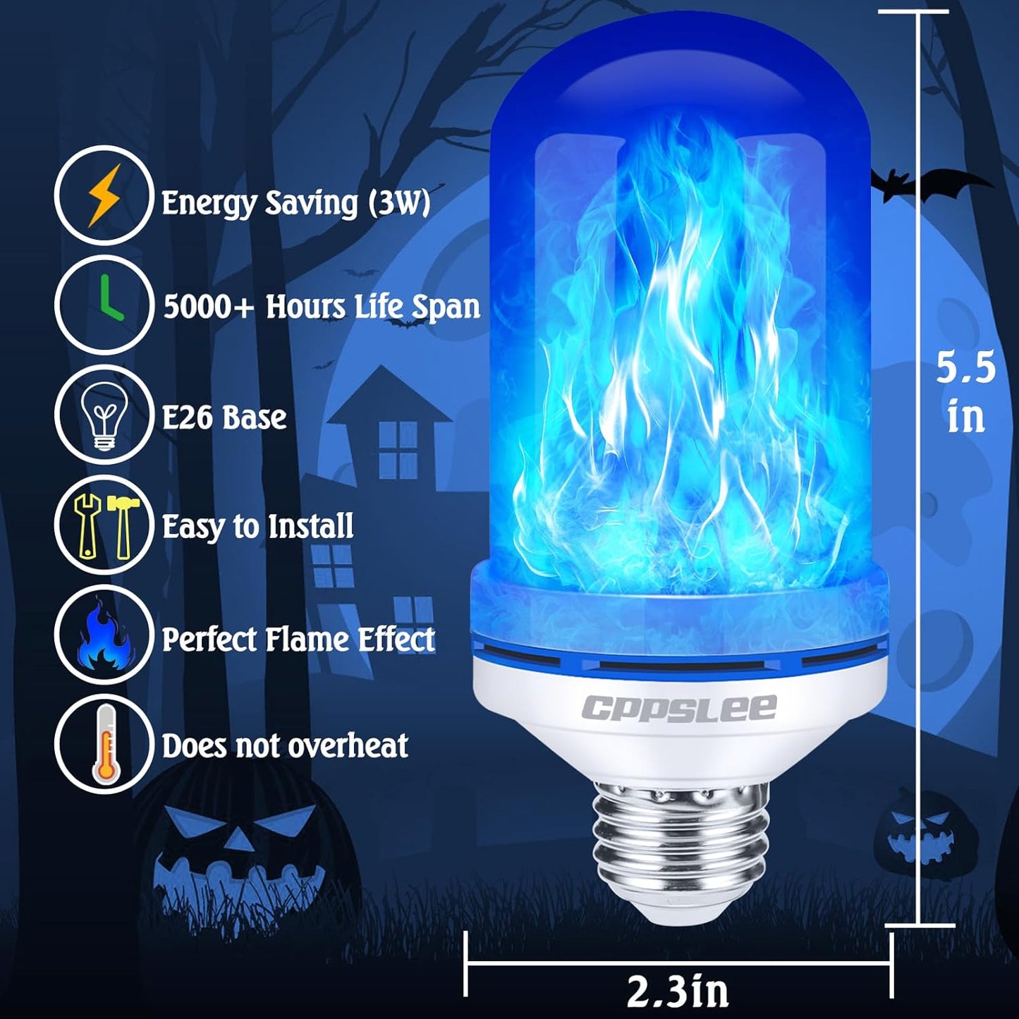 LED simulation dynamic flame Christmas atmosphere flame