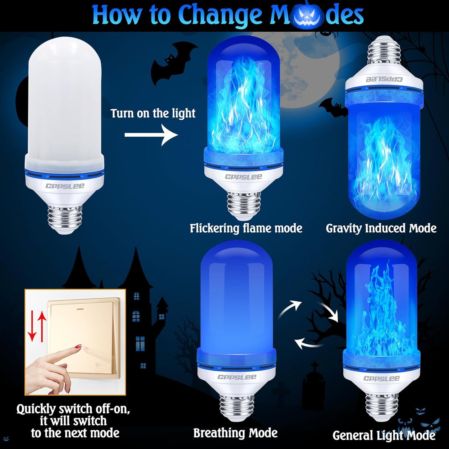 LED simulation dynamic flame Christmas atmosphere flame
