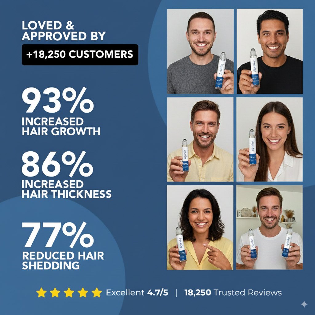 Hair Growth Roll-On Serum | Strengthen Roots & Boost Natural Growth with Redensyl, AnaGain & Rosemary