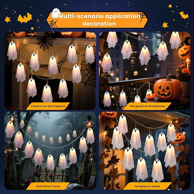 Halloween Luminous screaming ghost pendant