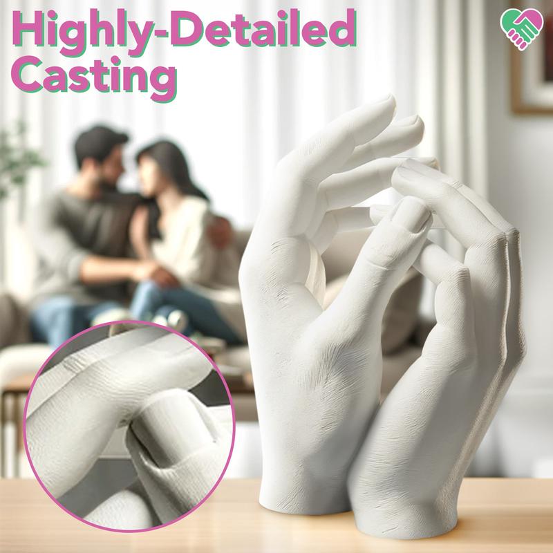 DIY set of hand mold powder Perfect Gift and Activity for Couples, Families, & Friends
