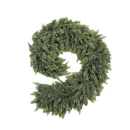Artificial Realistic Faux Greenery Garland for  Christmas Cedar Garland,
