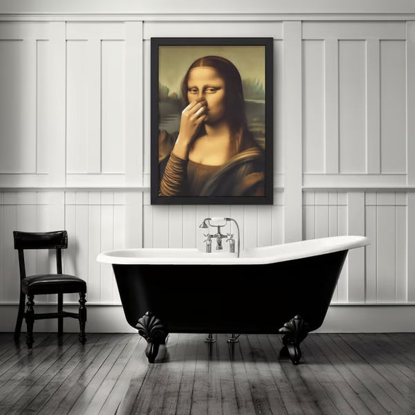 🎁🎨🧻Funny Bathroom Art Frameless- Add Some Holiday Laughs! 😂
