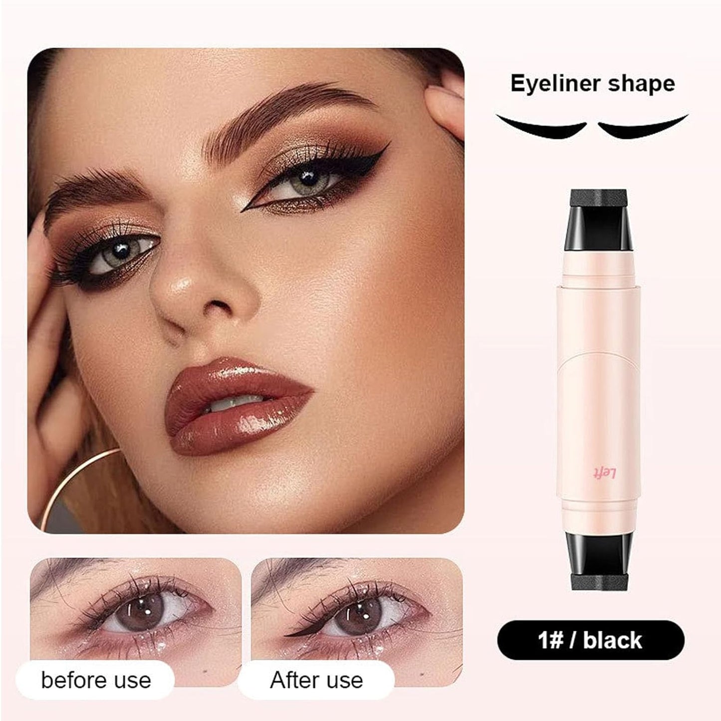 2-in-1 Eyeliner Stamp & Pen – Fast, Precise, Waterproof Liner Buy 2, Get 30% Off the