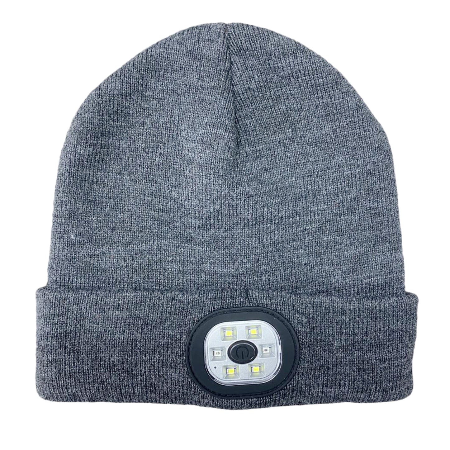 Bluetooth Beanie with Light, Unisex USB Rechargeable 4 LED Fashlight Hat with
