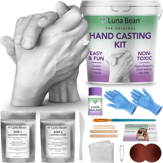 DIY set of hand mold powder Perfect Gift and Activity for Couples, Families, & Friends