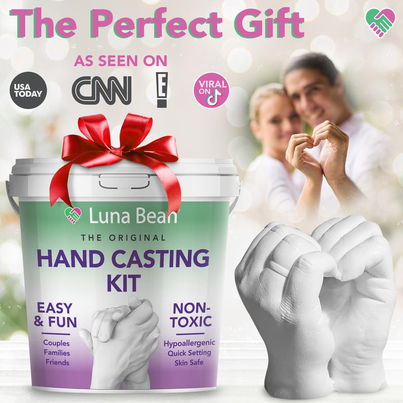 DIY set of hand mold powder Perfect Gift and Activity for Couples, Families, & Friends