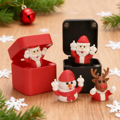 Funny Christmas Gift, 1/9/15/32pcs Creative Surprise Finger Gesture Design Gift Box, Surprise Gift for Friends & Family