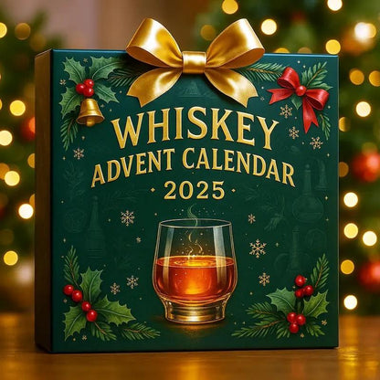 2025 Whiskey Gift Calendar – 24-Day Festive Display Box, No Power Needed