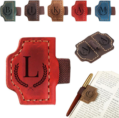 Custom Initial Leather Bookmark – Perfect Gift for Book Lovers & Readers