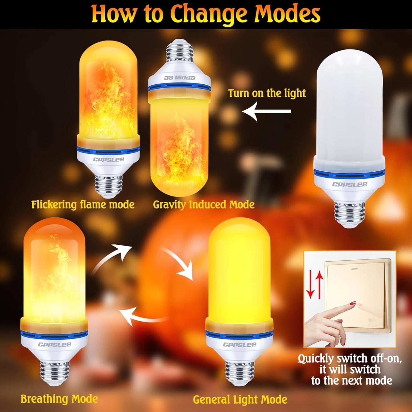 LED simulation dynamic flame Christmas atmosphere flame