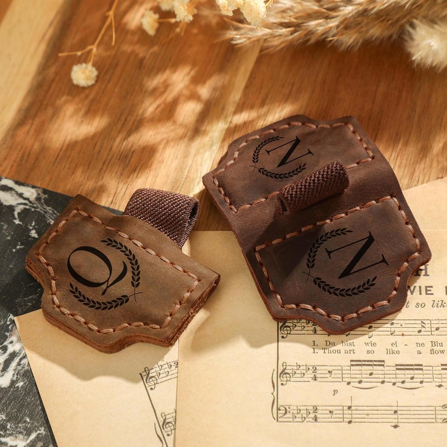 Custom Initial Leather Bookmark – Perfect Gift for Book Lovers & Readers