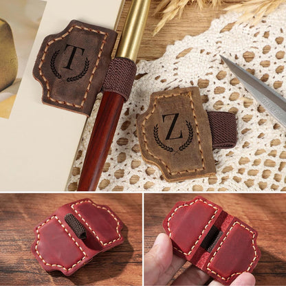Custom Initial Leather Bookmark – Perfect Gift for Book Lovers & Readers