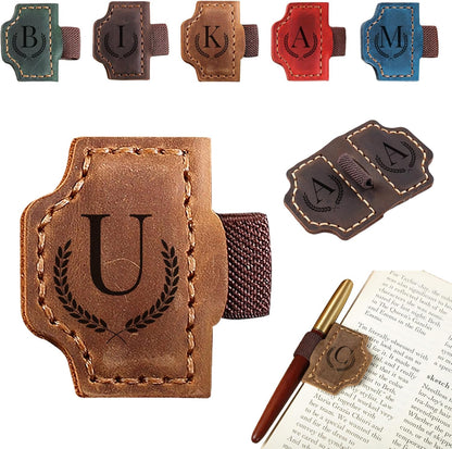 Custom Initial Leather Bookmark – Perfect Gift for Book Lovers & Readers