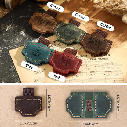 Custom Initial Leather Bookmark – Perfect Gift for Book Lovers & Readers