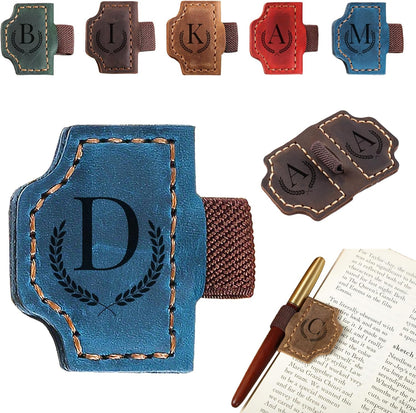 Custom Initial Leather Bookmark – Perfect Gift for Book Lovers & Readers