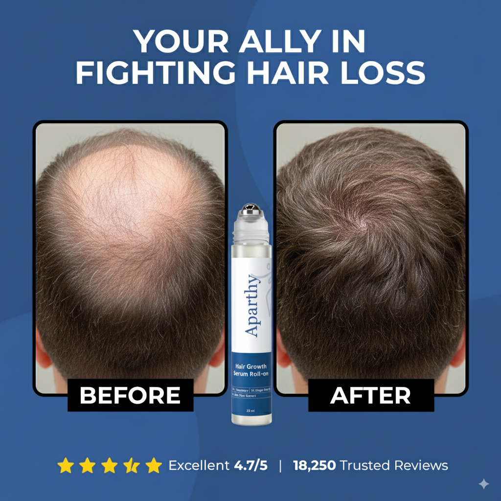 Hair Growth Roll-On Serum | Strengthen Roots & Boost Natural Growth with Redensyl, AnaGain & Rosemary