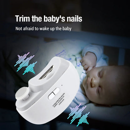 Electric Nail Clipper & Polisher with LED Light