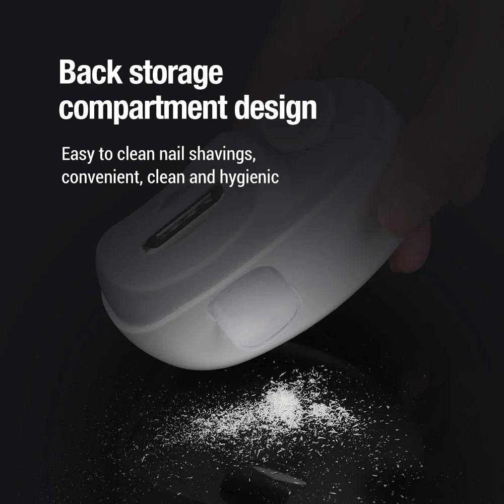 Electric Nail Clipper & Polisher with LED Light