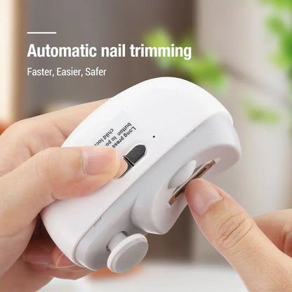 Electric Nail Clipper & Polisher with LED Light
