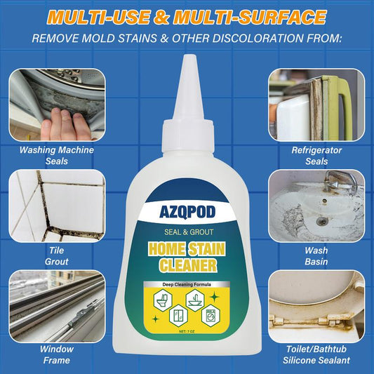 Heavy Duty Mildew Stain Cleaner for Washer Gasket, Shower Caulk, Tile Grout & Bathroom