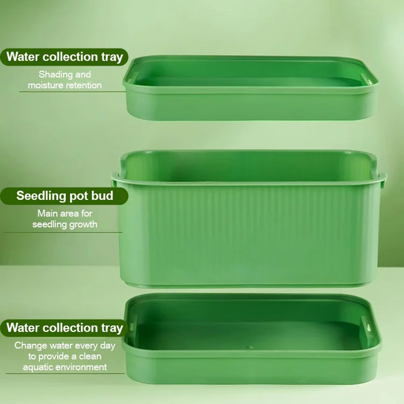 Stackable Bean Sprout Growing Box - Multi-layer Design, Perfect for Home Cultivation, Healthy Green Living!