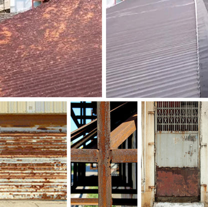 Gray Waterproof, UV-Resistant, Wear-Resistant Anti-Rust Paint with Brush