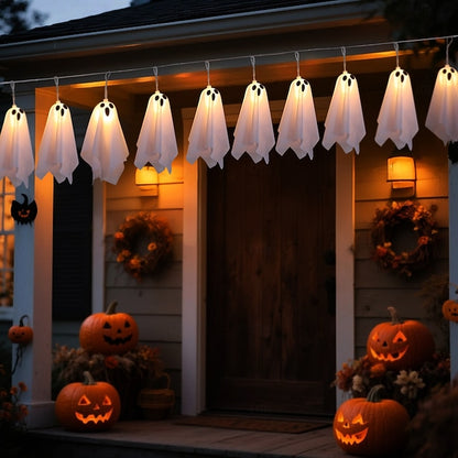 Halloween Luminous screaming ghost pendant