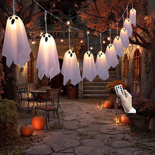 Halloween Luminous screaming ghost pendant