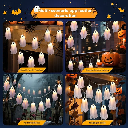 Halloween Luminous screaming ghost pendant
